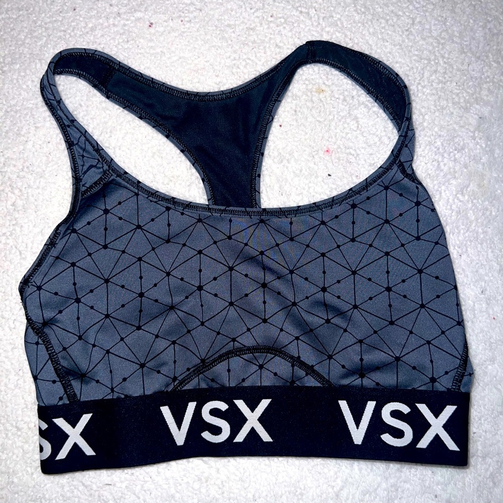 Victoria's Secret Sports VSX Women's Sportsbra | Gray | Black |